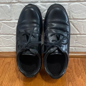 George Black Dress Shoes Boys 4 Faux Leather Lace Up Academia Classic Preppy